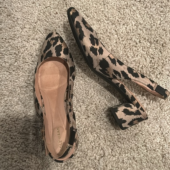 Cole Haan The Go-To leopard sling backs - Picture 2 of 6